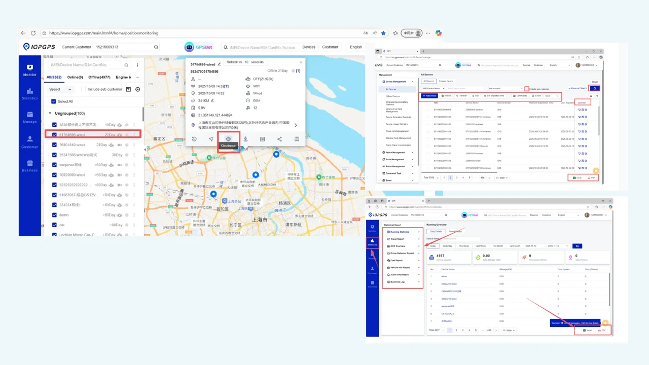 IOPGPS platform module overview for telematics service providers