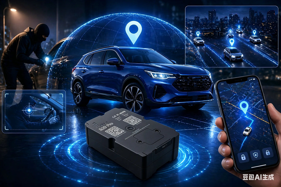 Approved rental vehicle tracking scenario visual from TrackerOne materials